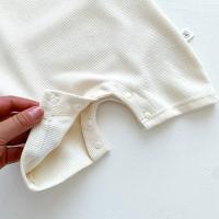 Nuevo en Verano Monos de Manga Corta para Niños y Niñas Parche de Gofre Monos para Recién Nacidos - details 10