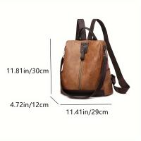 Mochila de Cuero pu antirobo para Mujer, bolso de mano, Bolsa de viaje informal - details 18