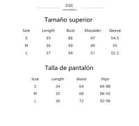 2025 nuevo cómodo señoras traje moda casual top pantalones primavera verano - details 0