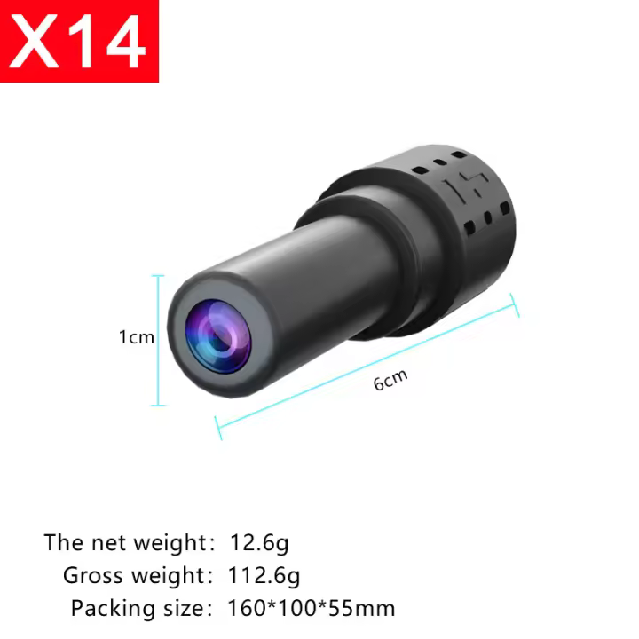 Minicámara inalámbrica X14, Monitor de visión nocturna infrarroja, 140 grados, HD, 1080P, WiFi, grabadora de vídeo, DVR, detección de movimiento - 1