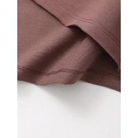 conjunto deportivo Vintage para mujer, traje de pantalones cortos sólidos, camiseta de manga corta con cuello redondo, cortos con cordón, - details 42