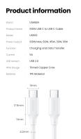 UGREEN-Cable de carga rápida USB tipo C para Macbook, iPad, Samsung, Xiaomi, 100W - details 11