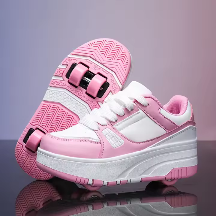 Zapatos de patinaje para niños, patines con ruedas, zapatos deportivos de moda para exteriores, regalos para niñas y niños - 1