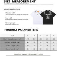 Camiseta de Verano de Algodón Puro Cuello Redondo Ajuste Suelto Moda Casual para Hombres - details 11