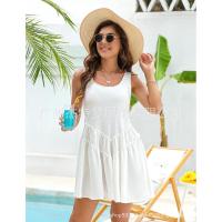 Vestido de bolsillo de encaje con cuello en V y protector solar de playa elegante nuevo a la moda para mujer - details 2