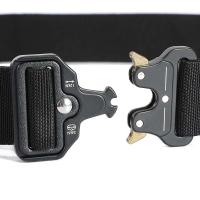 Caza al aire libre táctica de metal, hebilla de aleación, cinturón de lona multifunción del Cuerpo de Marines de alta calidad para hombres - details 10