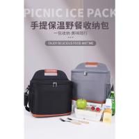 Bolsa térmica aislada, bolsa de almuerzo para cerveza, almacenamiento de alimentos y bebidas, bolsas de Camping para Picnic a prueba de fugas, caja refrigeradora portátil para playa al aire libre - details 0