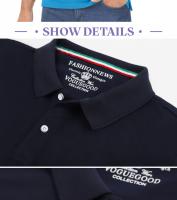 Camisa Polo Unisex De Verano En Color Sólido Casual Al Aire Libre Con Cuello Redondo Y Mangas Cortas Para Negocios Diarios - details 4
