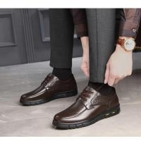 Oferta Gran de Zapatos Informales de Cuero Genuino para Hombre Zapatos Ligeros de Marca de Lujo para Caminar sobre Suela Suave Ideal para Hombres Mayores de Mediana Edad y Papá - details 13