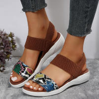 Sandalias de cuña para mujer, calzado moderno y cómodo, de verano - details 10