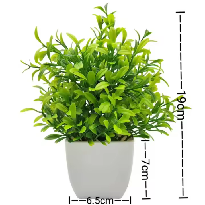 Flores en maceta para bonsái, Mini plantas falsas, árbol simulado, maceta, plantas, decoración de mesa, adornos en maceta, decoración del jardín del hogar - 1