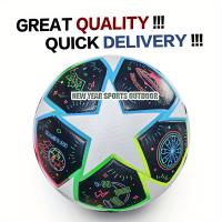 Balón De Fútbol De Cuero PU Hecho A Mano De Larga Duración, Perfecto Para Entrenamiento Y Competición, Tamaño 5 - details 0