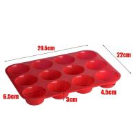 Molde para Pasteles y Crepes de Silicona Antiadherente 12 Tazas Adecuado para Hornos de Microondas - details 0