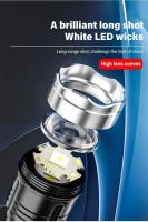 Linterna táctica L de alta potencia, recargable por USB, luz fuerte, resistente al agua, potente lámpara superbrillante para s - details 7