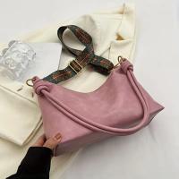 Bolso de Hombro de PU para Mujer Bolso Cruzado de Moda con Correa Ancha Bolso Commuter Casual - details 5