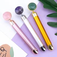 Barra de Masaje con vibración de Jade, Instrumento de belleza eléctrico, 24K, Disco en polvo - details 7