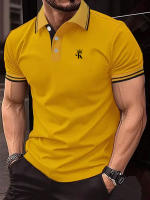 Camisa Polo Para Hombre Camiseta De Golf Casual Corta Cuello Clásico Basic Botones Frontales Verano Ajuste Regular Polyester - details 5