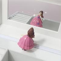 Caja de música única con espejo de princesa, artesanía de dibujos animados, adornos musicales para niños, bonita caja de almacenamiento de joyería, regalo de cumpleaños - details 2