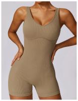 Seamless One-piece Yoga Clothing High-intensity Sweat Wicking Threaded Elastic Sports Tight Fitness One-piece Clothing Female - details 18