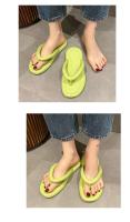 Chanclas planas Inspopulareva ultraligeras de verano para mujer, zapatos de playa dulces en colores caramelo, prendas de vestir enrolladas para niñas - details 8