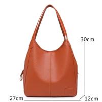 Bolso Cruzado de cuero para Mujer, Bandolera de 3 Capas de gran capacidad, Estilo Vintage, de diseñador, 2022 - details 6