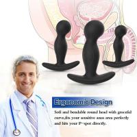 Leten Plug Anal 3 Tamaños Juguete para Adultos Masajeador de Prostate Vibrador en Bolígrafo para Parejas - details 0