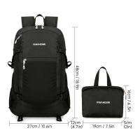 Mochila Plegable ligera para hombre y mujer, resistente al agua de viaje morral, ideal para ciclismo, Camping y senderismo - details 5