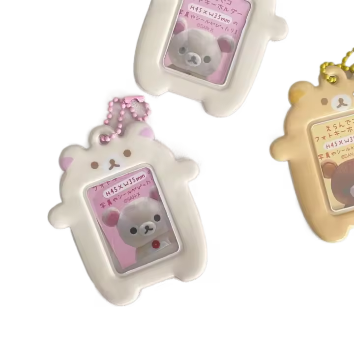 Nuevo Porta Tarjetas de Dibujos Animados Kawaii Lindo Porta Tarjetas Mini 2 Pulgadas Llaveros - 1