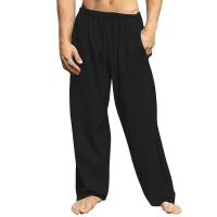 Pantalones de lino y algodón holgados para hombre, estilo casual, color sólido, tallas grandes S-3XL, verano 2024 - details 9