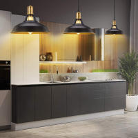 Imdgr Lámpara Colgante Industrial de Granja Vintage Iluminación Interior de Metal Negro y Blanco para Cocina Island - details 5