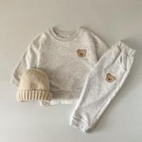 Conjunto De Ropa Para Bebé Niño Otoño Moda Conjunto Deportivo Con Sudadera De Oso Y Pantalones 2 Piezas Adecuado Para 1-3 Años Unisex - details 0