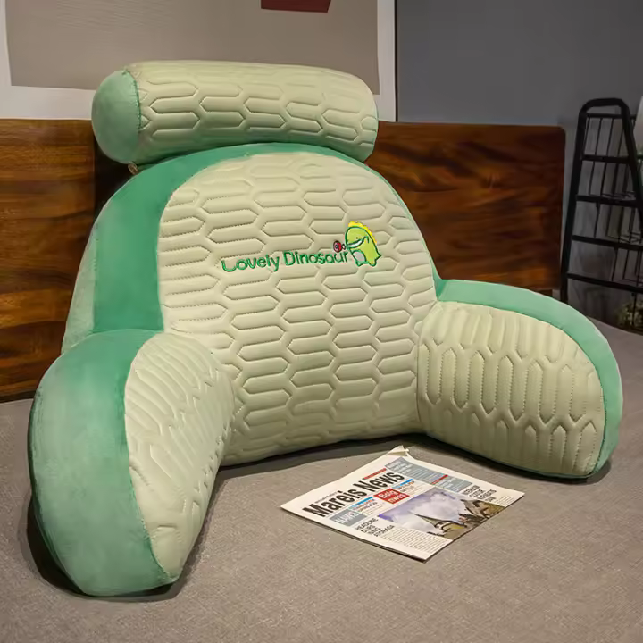 Cojín de látex para cabecera, bolsa suave, almohada para cintura, sofá trasero grande, almohada trasera, tatami - 1