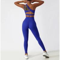 Sujetador a prueba de golpes para mujer con parte de atrás bonita, ropa deportiva para gimnasio y correr, chaleco Fiess, Top con correa Irregular, Material de nailon - details 2