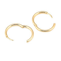 Aretes de Cuerda de Metal Dorado de 18K Diseño Redondo Rectangular de Alta Calidad - details 29