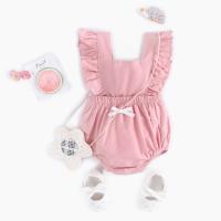 Flores Niña Mono Princesa Verano Bebé Ropa Algodón Recién nacido Mono Para Niña - details 12