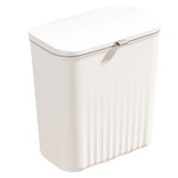 Cubo de basura de cocina para el hogar, cubierta deslizante colgante para puerta de armario, Cubo de almacenamiento, cubo de basura montado en la pared, blanco - details 0