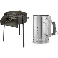 Barbacoa redonda con soporte para, diámetro 70 x 75 cm - details 16