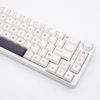 Teclado de dibujos animados blanco Simple XDA PBT, sublimación de tinte para juegos mecánicos personalizados, Kit de teclas resistentes al desgaste, 126 - details 5