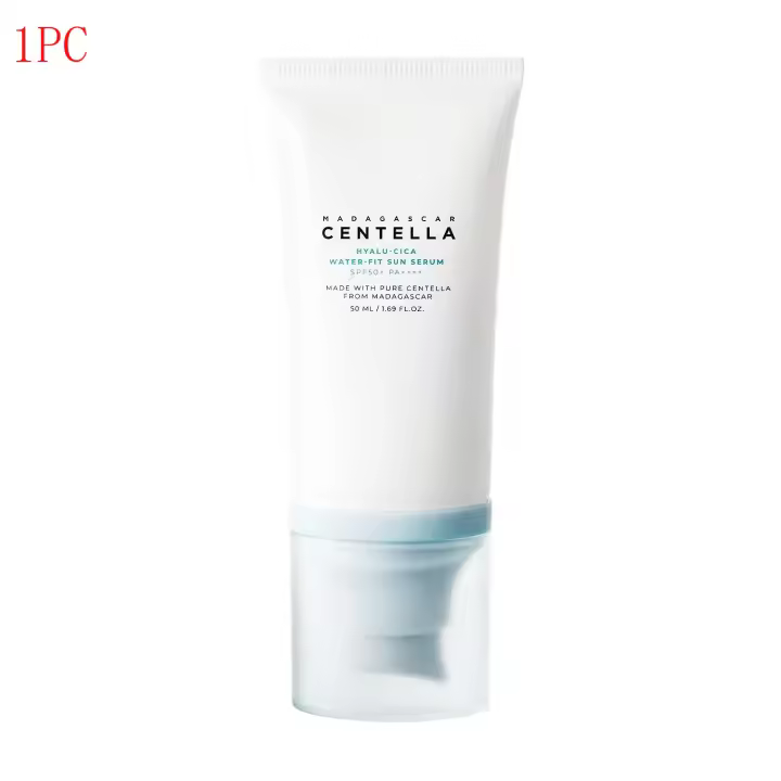 Nuevo Madagascar Centella Hyalu-Cica Water-Fit Sun Serums SPF50+ PA++++ 1.69 Fl Oz Cuidado nutritivo de la piel iluminador (50 ml) - 1