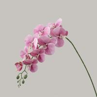 9 ramas artificiales de Phalaenopsis de cabeza, flor de orquídeas de mariposa Artificial hecha a mano realista, flores falsas de tacto Real - details 19