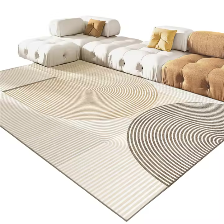 Alfombra de salón, algodón y lino, imitación de cachemira gruesa para habitación, dormitorio,cocina - 1