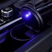 Cenicero de aleación ligera LED, taza de aluminio, sin humo, portátil, desmontable, soporte para cenicero de coche - details 2