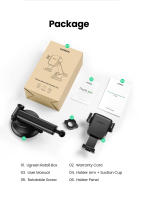 Soporte de Teléfono para Coche UGREEN Soporte de Gravedad para iPhone y Xiaomi Ventosa de Coche - details 14