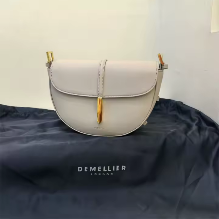Color Sólido De Cuero De Vaca Europea Y Americana De Moda Hombro Crossbody Bolsa De Silla De Montar - 1