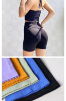 Pantalones cortos de Yoga para mujer, mallas deportivas transpirables, cintura alta, levantamiento de cadera, entrenamiento, gimnasio - details 6