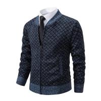 Cardigan de Invierno para Hombres Cuello de Béisbol Casual Chaqueta Deportiva de Pello - details 11
