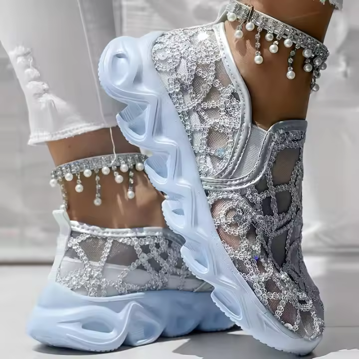 Zapatillas deportivas informales de malla Flash para mujer, zapatos deportivos de moda - 1