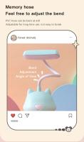 Lámpara de escritorio de estudio Led Flexible con forma de gato, creativa, con soporte para teléfono, mesita de noche, lámpara de mesa regulable de Color para habitación de estudiantes y niños - details 9