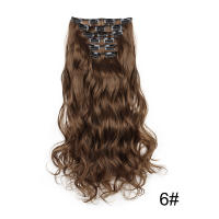 Peluca Cómoda y Transpirable Ajustable para Mujeres Juego de Extensiones de Cabello de 6 Piezas, 16 Clips para Europa, América, Cabello Largo y rizado para Comercios Exteriores, Adecuado para Viajes de Fiesta - details 11