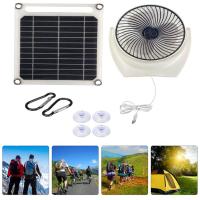 Panel Solar portátil multiusos para exteriores, ventilador alimentado por energía Solar, cargador Solar inteligente de 6W, ahorro de energía - details 2